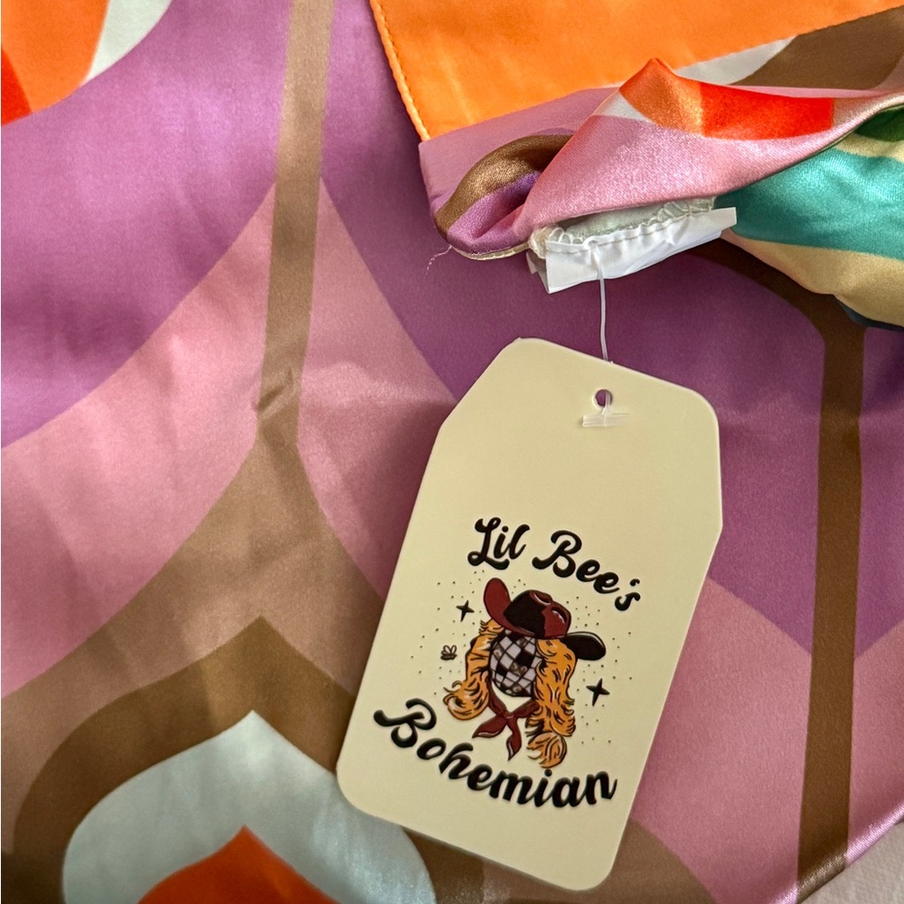 Lil Bee’s Bohemian Into the Great Wide Open Reversible Kimono Duster L/XL - Picture 7 of 12